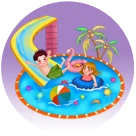 Piscine &amp; aire de jeux&amp; aire de jeux